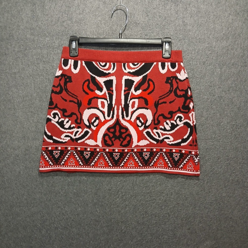 Tribal Mini Knit Sweater Skirt Boho Hippie Chic Indie Sleaze 100% cotton fairy